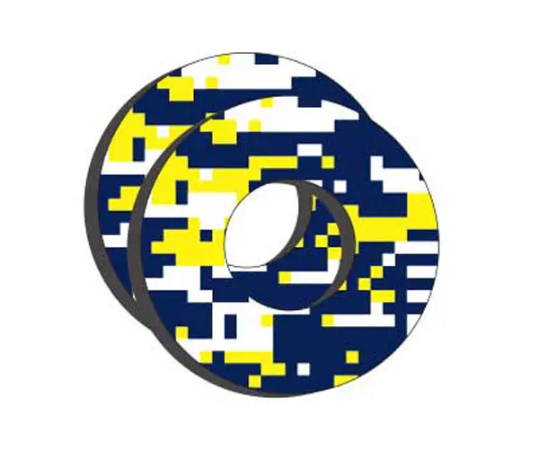 Factory Effex Grip Donuts Moto Grip Donuts Husq Blue/Yellow#22-67600 1