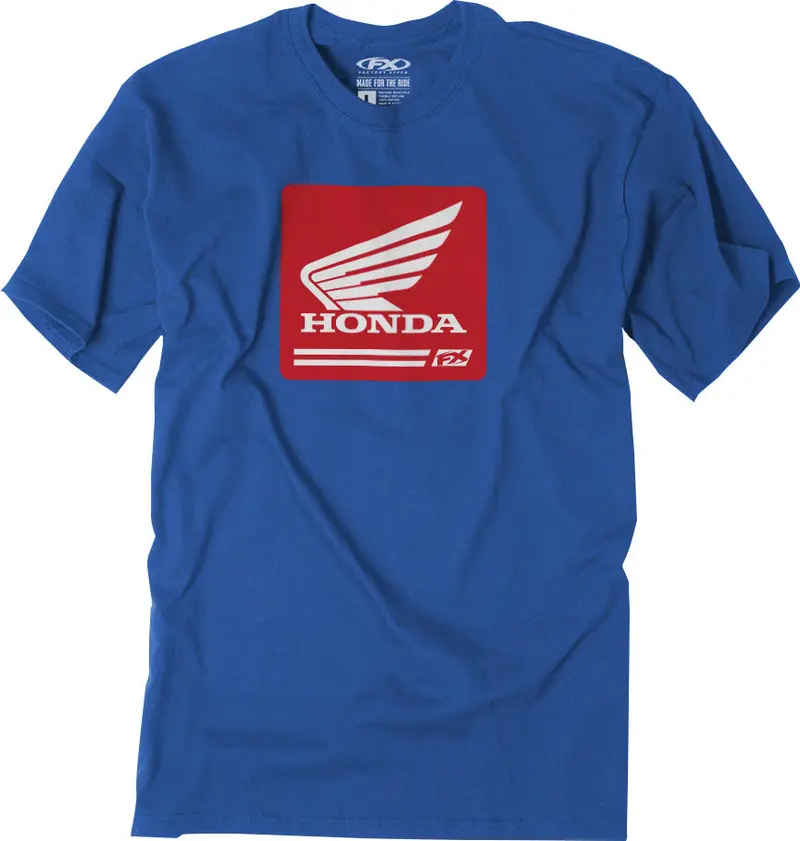 Factory Effex Honda Crate T-Shirt Large Royal Blue#26-87314 1