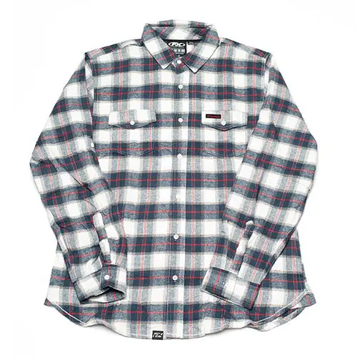 Factory Effex Honda Flannel Shirt Red/White (M)#22-85322 1
