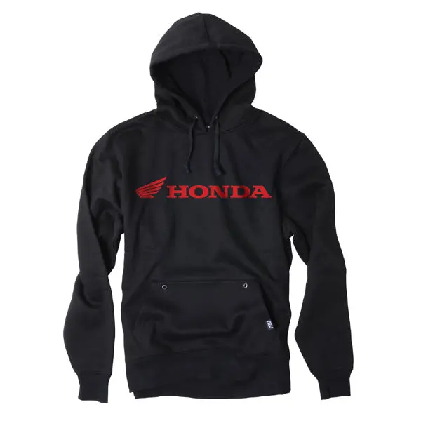 Factory Effex Honda Horizontal Pullover Sweatshirt Black (L)#15-88372 1