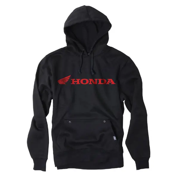 Factory Effex Honda Horizontal Pullover Sweatshirt Black (Xl)#15-88374 1