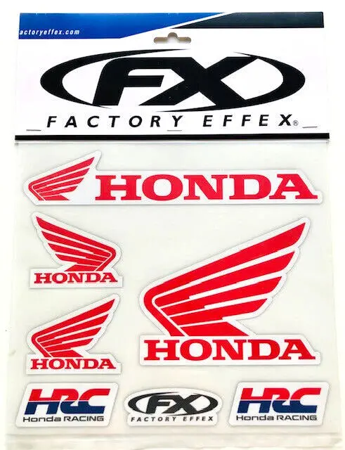 Factory Effex Honda Iron-On Logo Sheet#28-82300 1