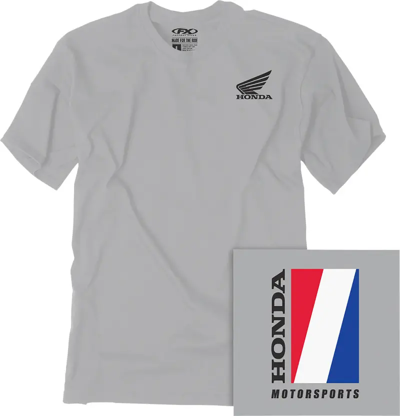 Factory Effex Honda Motorsports T-Shirt Xl Grey#25-87306 1