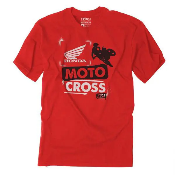 Factory Effex Honda Paint Youth T-Shirt / Red (M)#21-83332 1