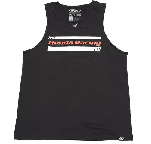 Factory Effex Honda Racing Men's Tank Top Black (Xl)#22-87366 1