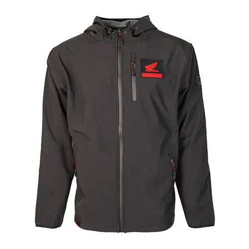 Factory Effex Honda Soft-Shell Jacket Charcoal (L)#22-85314 1