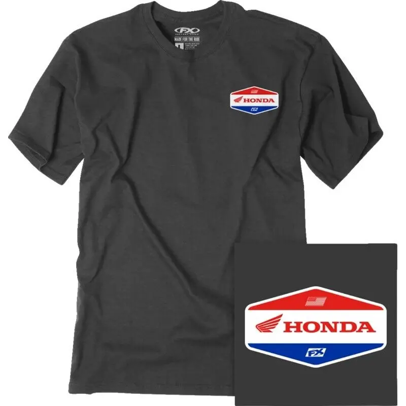 Factory Effex Honda Stadium T-Shirt Medium Heather Charcoal#27-87332 1