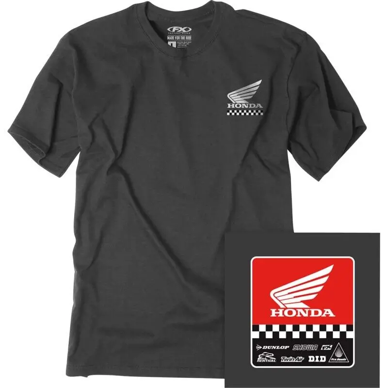 Factory Effex Honda Starting Line Youth T-Shirt Small Heather Charcoal#27-83300 1