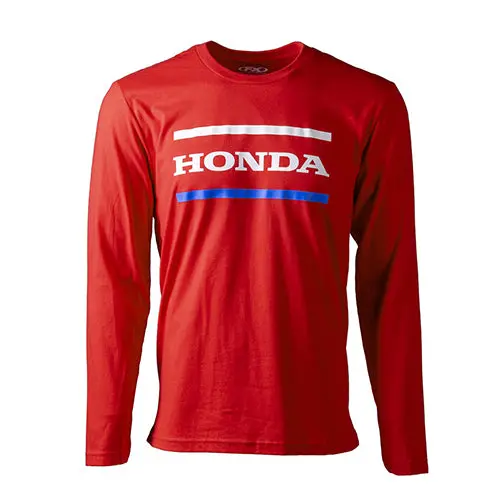 Factory Effex Honda Stripes Long Sleeve T-Shirt / Red M#23-87312 1