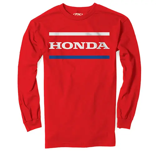 Factory Effex Honda Stripes Long Sleeve T-Shirt / Red Xxl#23-87318 1