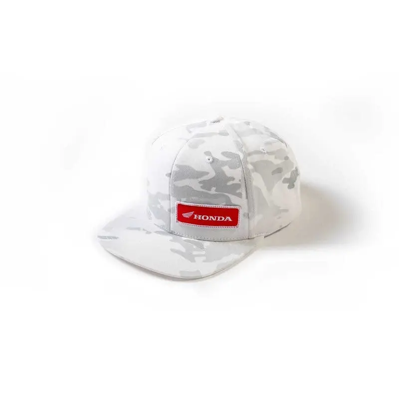 Factory Effex Honda White Camo Snapback Hat#27-86306 1