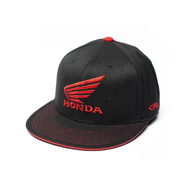 Factory Effex Honda Wing Flex-Style Hat / Black (S/M)#17-88390 1