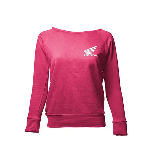 Factory Effex Honda Women's Sweatshirt Bright Pink (Xl)#22-88336 1