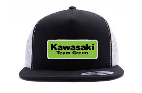 Factory Effex Kaw Team Green Snapback Hat Black/White Mesh Os#22-86102 1