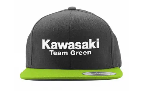 Factory Effex Kaw Team Grn 2 Snapback Hat Black/Green Mesh Os#22-86104 1