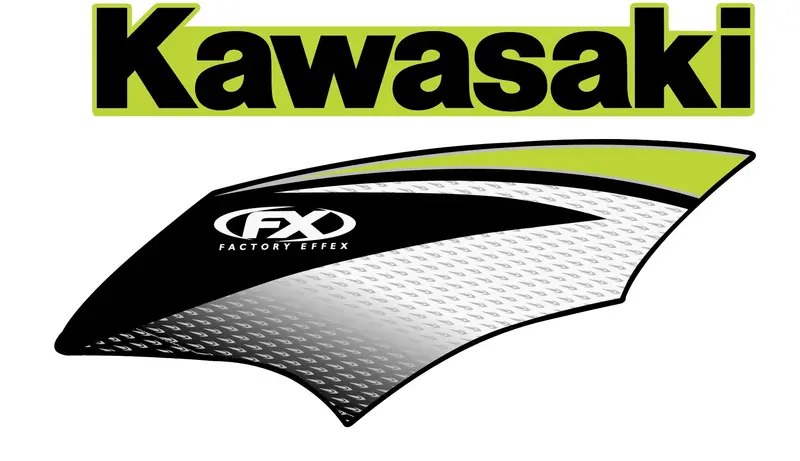Factory Effex Kawasaki Factory Tank Shroud 2015#10-05128 1