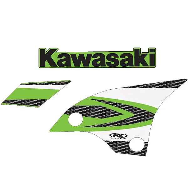 Factory Effex Kawasaki Factory Tank Shroud 2015#11-05128 1