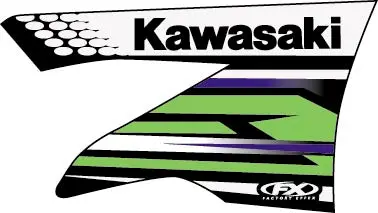 Factory Effex Kawasaki Factory Tank Shroud 2015#15-05132 1