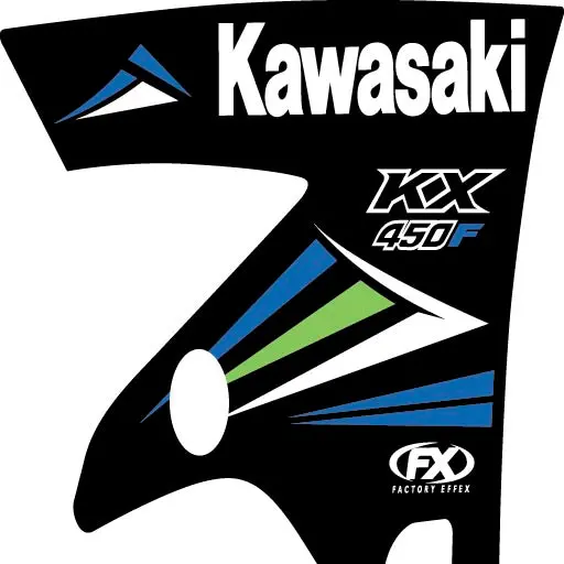 Factory Effex Kawasaki Factory Tank Shroud 2015#17-05132 1
