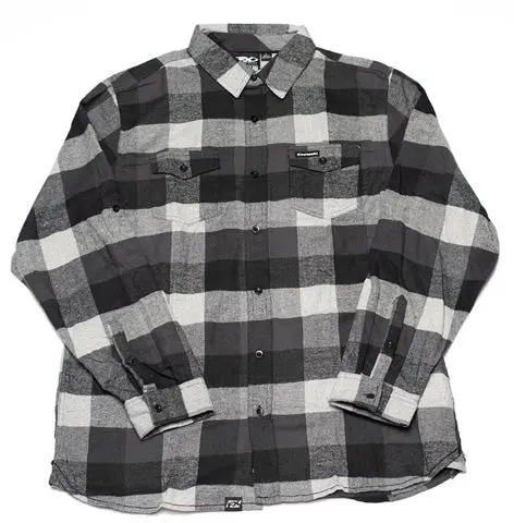 Factory Effex Kawasaki Flannel Shirt Black (M)#22-85122 1