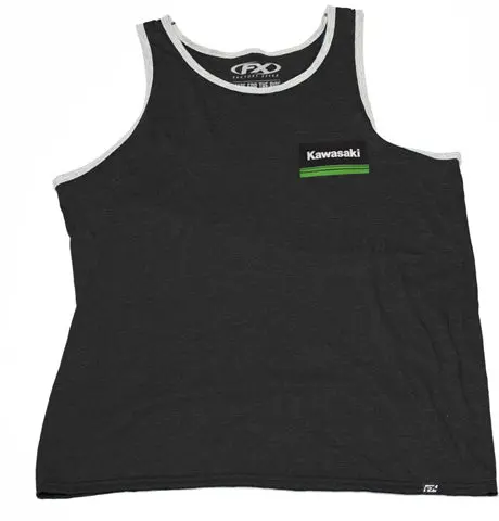 Factory Effex Kawasaki Lines Men's Tank Top Black (L)#22-87174 1