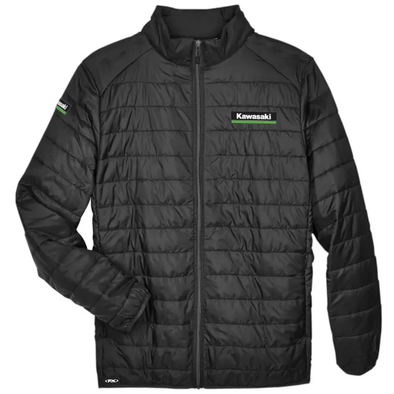Factory Effex Kawasaki Men's Puffer Jacket Black Medium#25-85112 1