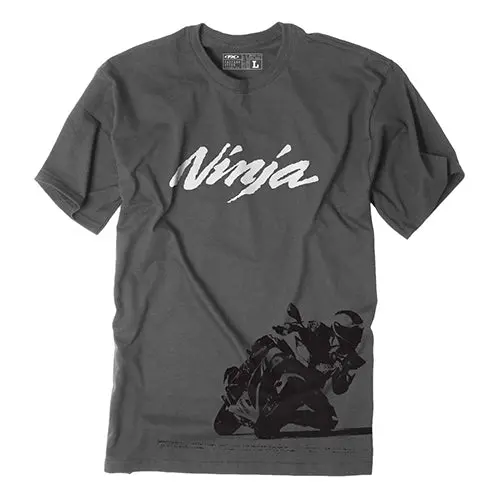 Factory Effex Kawasaki Ninja Rider T- Shirt / Charcoal (L)#18-87134 1