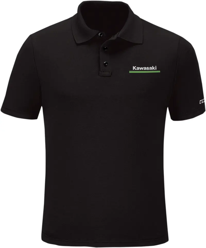 Factory Effex Kawasaki Polo Shirt Black Large#25-85104 1