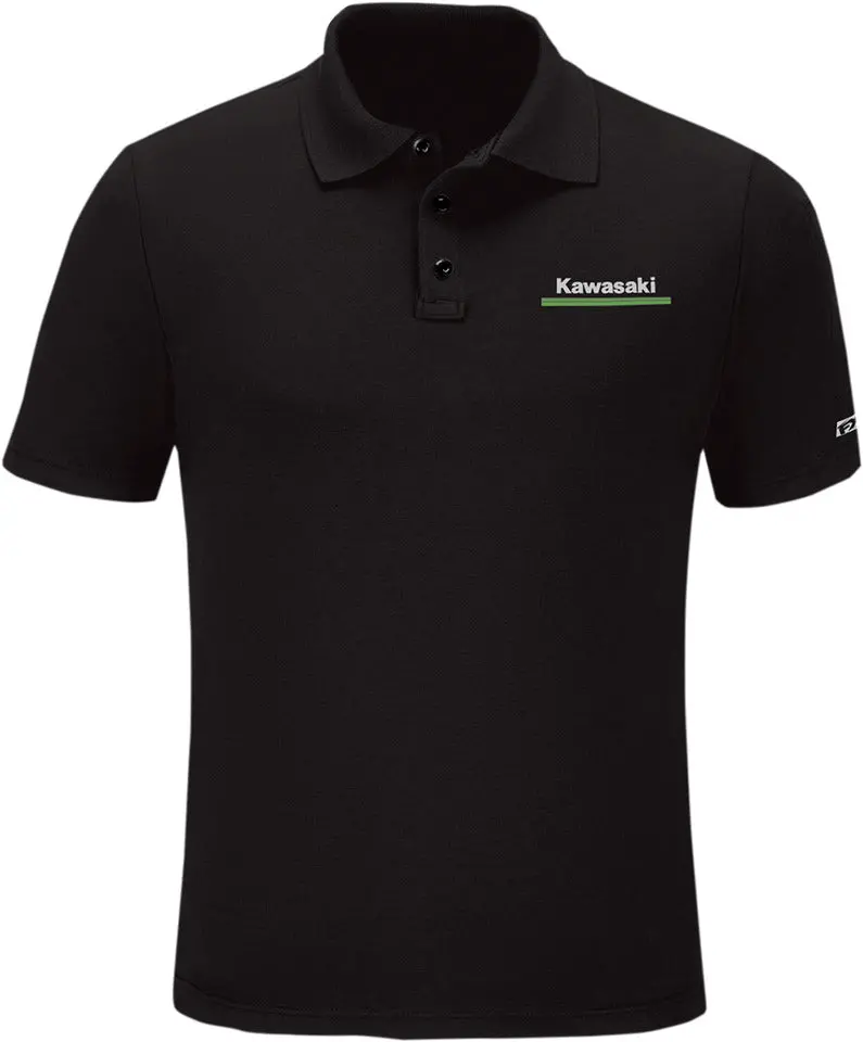 Factory Effex Kawasaki Polo Shirt Medium Black#25-85102 1