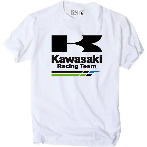 Factory Effex Kawasaki Racingt- Shirt / White (M)#18-87112 1