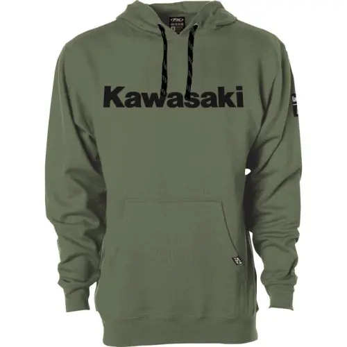 Factory Effex Kawasaki Squad Pullover Hoody Green Large#26-88104 1