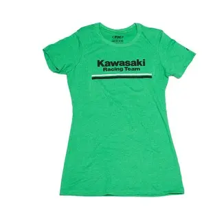 Factory Effex Kawasaki Stripes Women's T-Shirt#22-87150 1