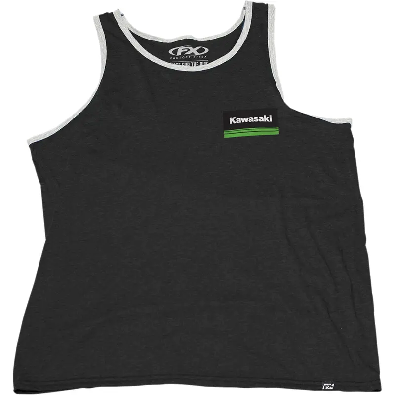 Factory Effex Kawasaki Tank Top Black Medium#22-87172 1