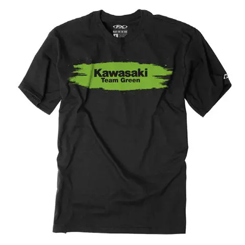 Factory Effex Kawasaki Team Green Youth T-Shirt Black (Xl)#22-83106 1