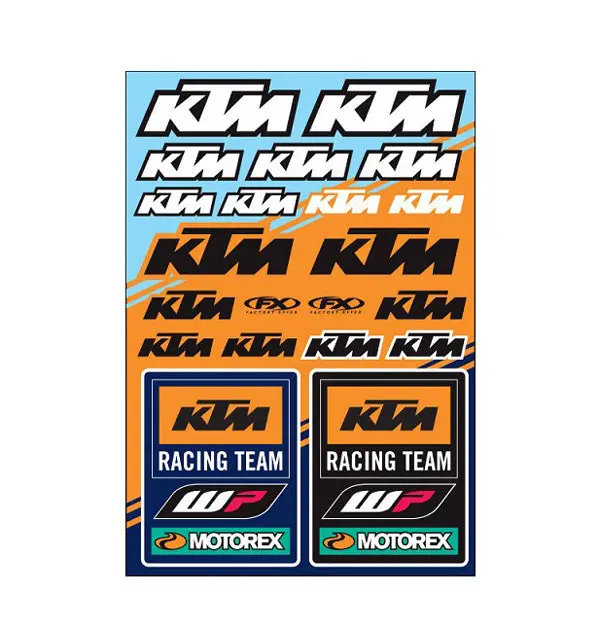 Factory Effex Ktm Factory Sticker Sheets Ktm Racing#22-68532 1