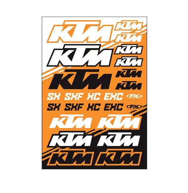 Factory Effex Ktm Factory Sticker Sheets Ktm Sx#22-68530 1