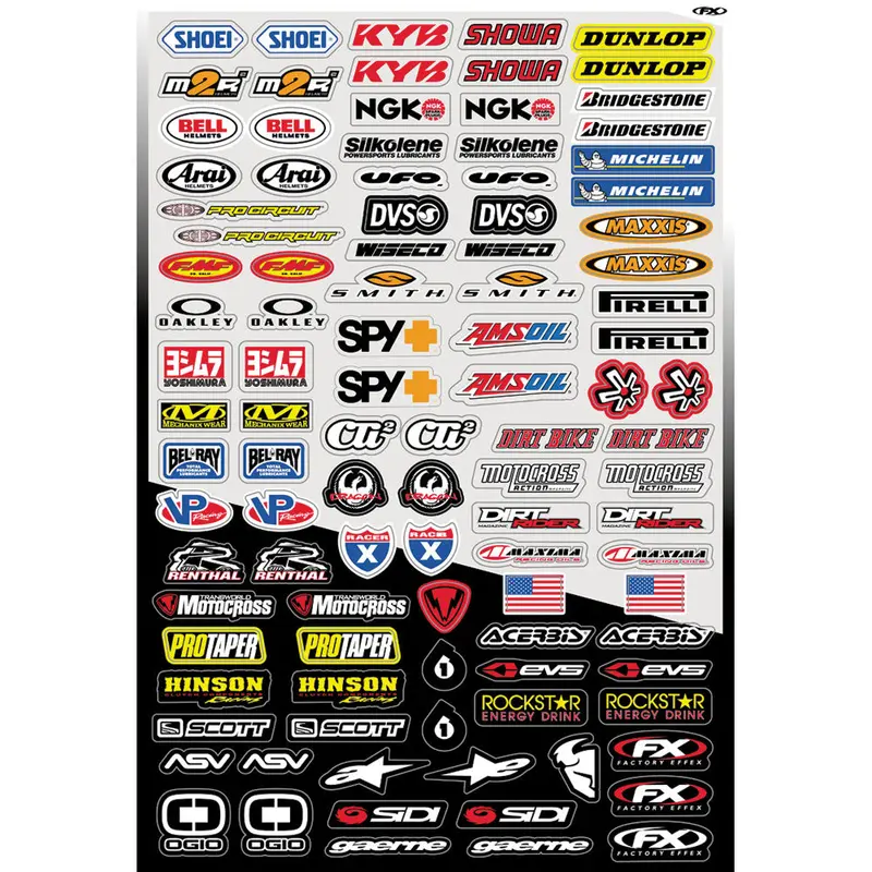 Factory Effex Micro Sponsor Sticker Kit#10-68014 1