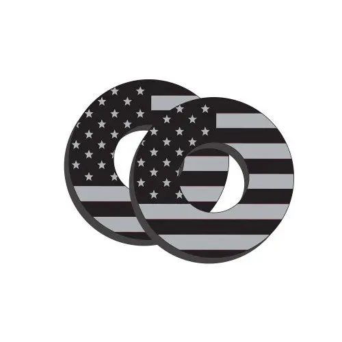 Factory Effex Moto Grip Donuts Flag Black/Grey#27-67200 1