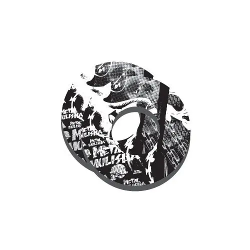 Factory Effex Moto Grip Donuts - Metal Mulisha White/Black 2015#14-67950 1