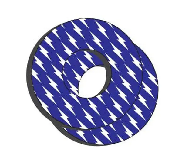 Factory Effex Moto Grip Donuts Yamaha White/Blue#22-67200 1