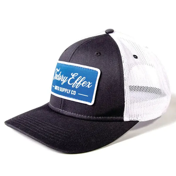 Factory Effex Moto Supply Trucker Hat Black/White#25-86700 1