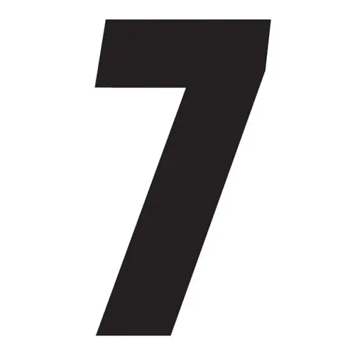 Factory Effex Numbers Factory 2015 4" Black 7#08-90007 1