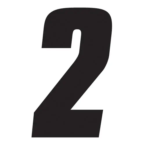 Factory Effex Numbers Factory 2015 6" Black 2#08-90042 1