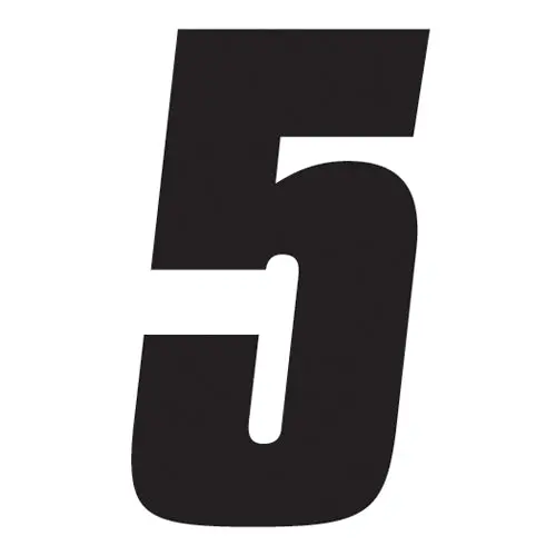 Factory Effex Numbers Factory 2015 7" Black 5#08-90085 1