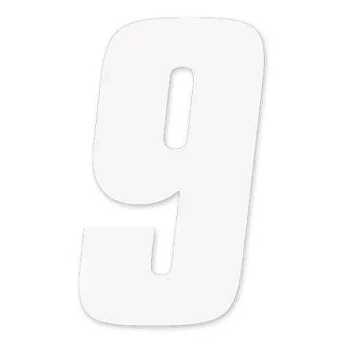 Factory Effex Numbers Factory 2015 7" White 9#08-90099 1