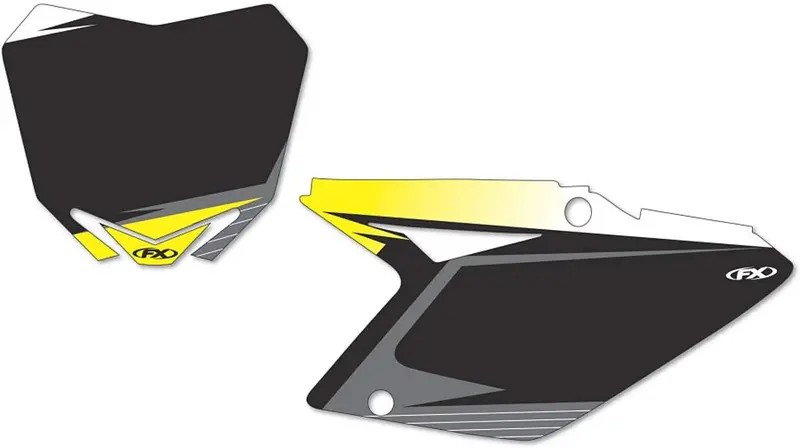 Factory Effex Pre-Cut Number Plate Graphic Background Black#12-64434 1