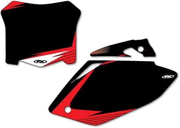 Factory Effex Pre-Cut Number Plate Graphic Background Black#13-64346 1