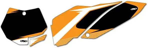 Factory Effex Pre-Cut Number Plate Graphic Background Black#14-64520 1