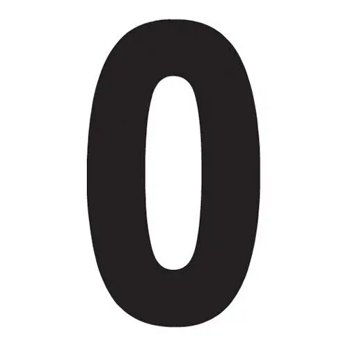 Factory Effex Pro Number Graphics Number Plate Black 4"#04-2570 1