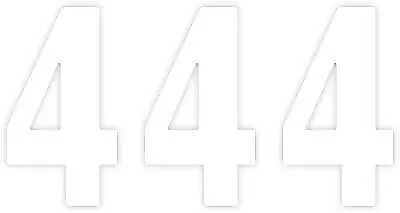 Factory Effex Pro Number Graphics Number Plate White 4"#04-2564 1